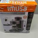 IMUSA Electric Espresso Cappuccino Maker 4 Cup Capacity with Milk Frother Black Coffee Machine for Home Barista Experience