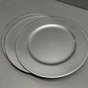 WELLIFE 300 PCS Silver Dinnerware Set for 50 Guests, Silver Plastic Disposable Plates for Party, 50 Dinner Plates, 50 Salad Plates, 50 Cups Forks Knives Spoons for Wedding and Party Anniversary