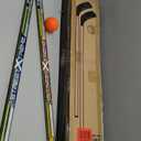 Franklin Sports NHL Kids Street Hockey Stick Set - Includes (2) Youth Street Hockey Sticks + (1) Outdoor Roller Hockey Ball - Perfect Hockey Starter Set for Kids, Player Sticks