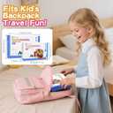 Travel Magnetic Tiles Toddler Toy Set, 42PC Mini Magnetic Tiles & Building Blocks for Kids, Portable STEM Sensory Toys for Restaurant & Airplane, Gift for 3+ Years Old Boys Girls with Iron Case