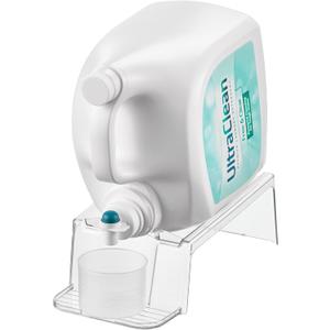 iDesign Laundry Detergent Holder, Liquid Detergent Stand for Laundry Room Organization, Clear