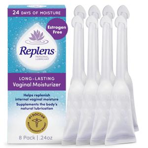 Replens Long-Lasting Vaginal Moisturizer, 0.24 OZ, 8 Count (Pack of 1)