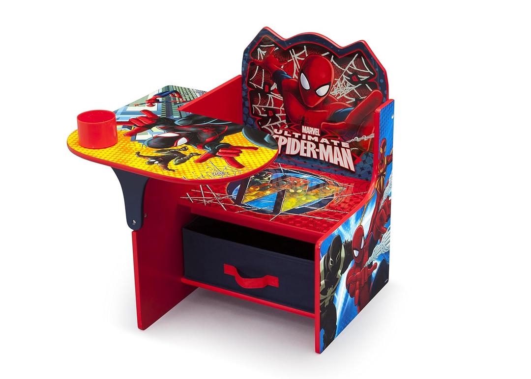 Delta Children Chair Desk With Storage Bin - Greenguard Gold Certified, Spider-Man, 20.47 inches