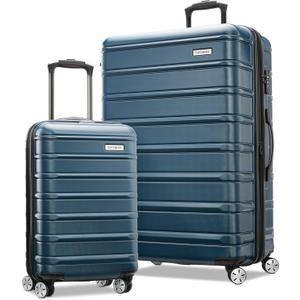 Samsonite Omni 2 Hardside Expandable Luggage with Spinner Wheels, 2-Piece Set (19/28), Nova Teal