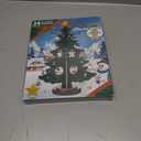 Christmas Countdown Advent Calendar,with a Tabletop Wooden Christmas Tree and 28 Ornaments Snowman Santa Decorations for Boys, Girls and Kids Party Favors, Classroom Prizes, Xmas Gift (Style 1)