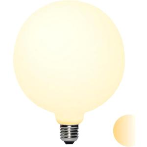 LED Large Globe Oversized Bulb D5.9' G47/ G150 7W=60W E26 Dim to Warm 2000K-2800K High Color Accuracy CRI95 Flick-Free Matt Opal Porcelain White 600LM (1-Pack)