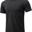 Men's T-Shirts Soft Lightweight Short Sleeve Tee, Crew Neck Moisture Wicking Shirt for Casual Running Workout Swim (Medium)