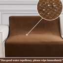 Couch Covers Washable Sofa Armrest Covers 2 Pieces, Anti-Slip Chair Cover for Dogs Washable, Furniture Protector and Pet Blanket for Chair. (Chocolate, 22x26 inch 2pcs)