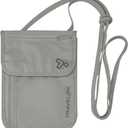 Travelon Rfid Blocking Undergarment Neck Pouch Travel Wallet, Gray, One Size