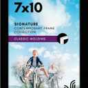 Americanflat 7x10 Picture Frame with Shatter-Resistant Glass - Signature Collection - Gallery-Style Frames Made of Engineered Wood - Photo Frame for Tabletop and Wall Display - Black