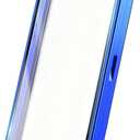 JIAONASHIJIA UV-Resistant Magnetic Metal Slab Case for PSA, BGS, CGC Graded Cards. High Alumina Glass, Multi-Point Magnetic Lock, Durable Metal Frame, Stackable Design. Blue