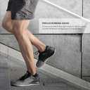 Compression Running Ankle Socks (6 Pairs) for Men & Women, Running Socks With Arch Support (Black)