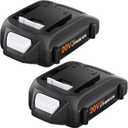 2Pack Replacement for Worx Battery 20V 3Ah Compatible with WA3525 WA3520 WA3575 WG151s WG155s WG251s WG255s WG540s WG545s WG890 WG891