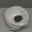 Set of 2 Hanging Planters for Indoor Outdoor Plants, 8 Inch Self-Watering Hanging Flower Pots with Drainage Hole & Removable Water-Storage Tray (Hooks) (White)