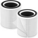 2 Packs H7129 Replacement Filter Accessories for GoveeLife H7129 H7128 Smart Air Cleaner Purifier, 3 Stages Filtration of Nylon Pre-filter,Main Filters and Activated Carbon Filter