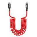 AGVEE 3ft Coiled USB-C to USB-C Cable [USB-IF Certified] Carplay