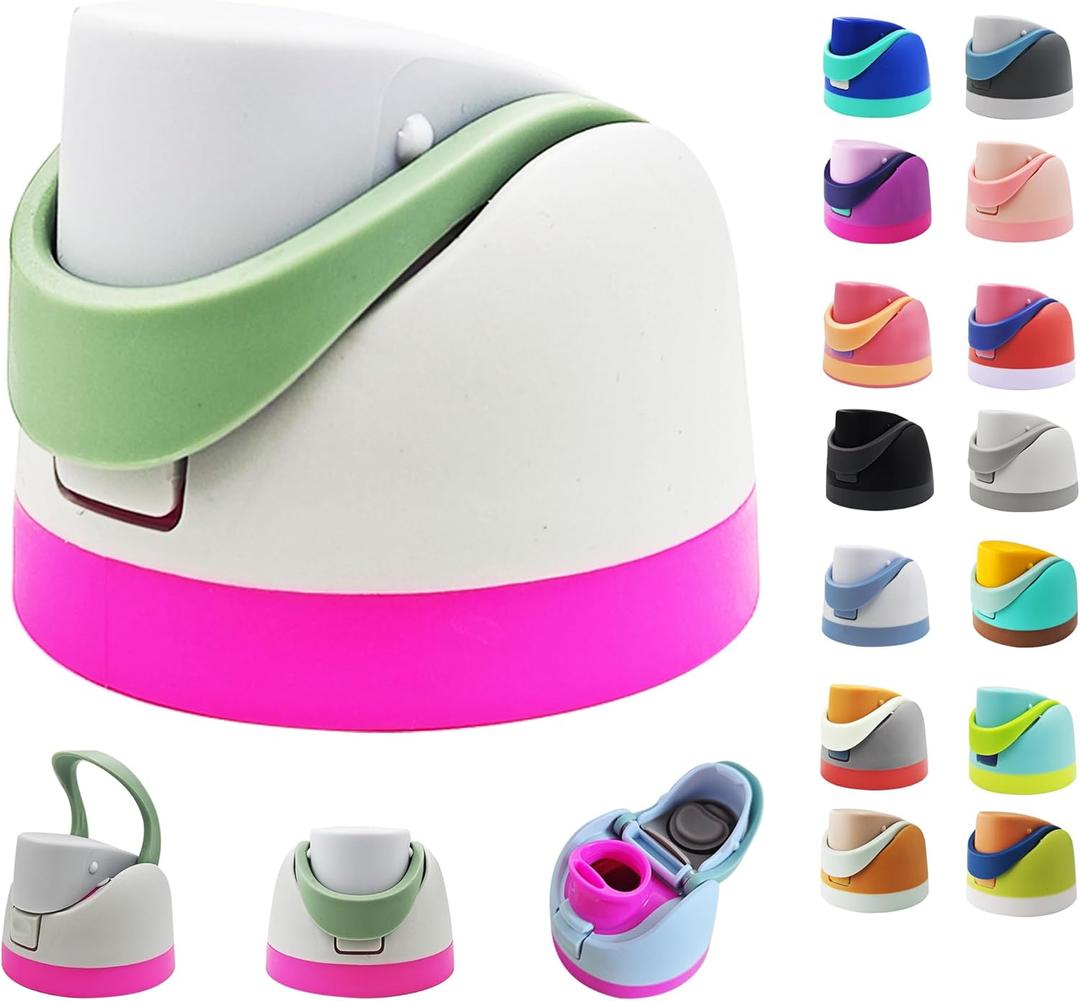 Replacement Lid for Owala Freesip, One Button Water Bottle Top Replacement Cap Compatible with Owala Cup 16oz 24oz 32oz 40oz, Leakproof Replacement Lids AccessoryBPA-Free (Light Gray)