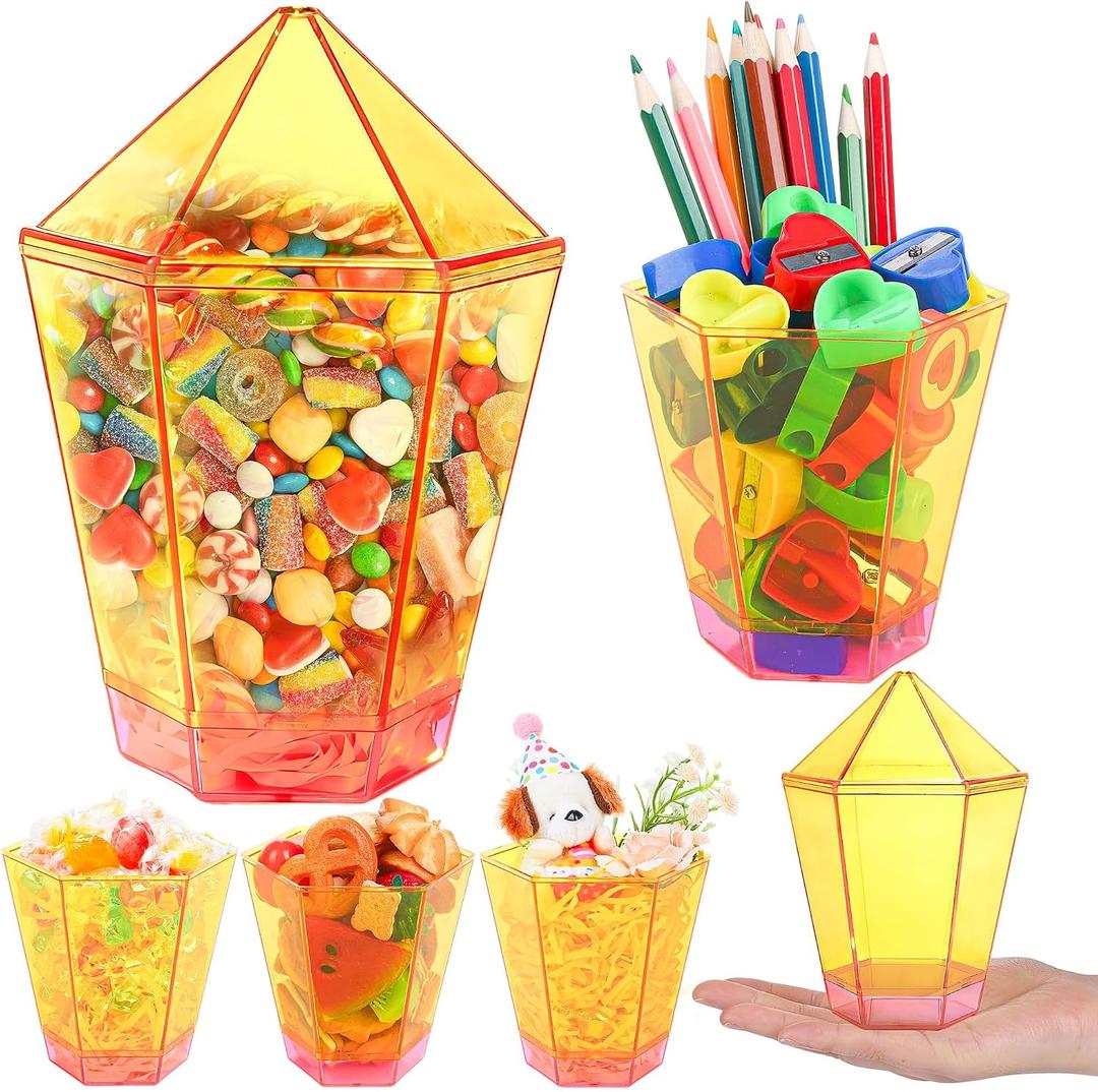Aneco 6 Piece Pencil Gift Boxes Back to School Pencil Containers for Teachers Gifts Candy Popcorn Holders Bulk Bags Party Favor for Teacher Appreciation Gifts School Classroom Decoration