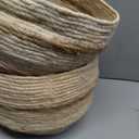 Creative Co-Op Beige & Brown Maize Baskets (Set of 2 Sizes) Wicker Non-Food Storage