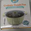 Boxiki Kitchen Premium Non-Stick Fluted Cake Pan - Ceramic Bakeware for Perfect Pound Cakes, Chocoflan & More - Durable & Easy Release