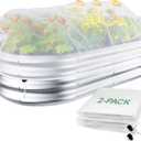 2 Pack Garden Netting for 8x4x1ft Raised Beds, Ultra-Fine Mesh Plant Covers with Drawstring, Bird, Pest & Small Animal Barrier for Vegetables, Fruits & Flowers