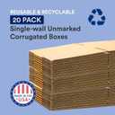 BOX USA Moving Boxes 18"L x 14"W x 12"H (20-Pack) Medium - Corrugated Cardboard Box for Shipping, Mailing, Packing, Packaging and Storage
