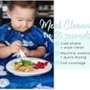 Grabease Allover Waterproof Bib for Self-Feeding Infants and Toddlers, Machine Washable, Ages 6-24 Months