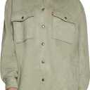 Levi's womens Soft Faux Suede Shirt Jacket (Standard & Plus Sizes) (1X)