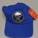 AMERICAN NEEDLE Buffalo Sabres Unisex Blue Line Officially Licensed NHL National Hockey League Team Baseball Hat Adjustable Buckle Strap Dad Cap (40742B-BUS-ROY)