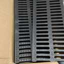 A15 6 Pack Polymer Plastic Channel Drain Grate-19.7x7.9x1 in Durable Trench Cover,Total Length 118 in Polymer Drain Strainer,Outdoor Drain Grates for Yard Sidewalk Patio Houseside
