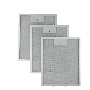 3-Pack Aluminum Cooker Hood Filters Metal Mesh Extractor Vent Filter  5-Layer Grease Filtration Range Hood Replacement Easy Install for Air Circulation Odor Removal