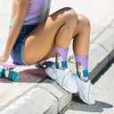 Chalier 5 Pairs Womens Fun Famous Painting Patterned Art Socks Cotton, Printed Cool Novelty Funny Socks for Women (XS)