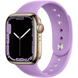 Silicone Sport Band for Apple Watch 38mm 41mm 40mm 42mm 44mm 45mm 46mm 49mm, Adjustable Soft Silicone Bracelet Replacement Strap for Apple Watch Ultra 2 Series 10 9 8 7 SE 6 5 4 3 Women Men 