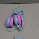 gorsun Kids Headphones with Limited Volume, Cat Ear Toddler Headphones, Wired Headphone Over Ear for Boys and Girls,Stereo Sound Foldable 3.5mm Headset for Children (Purple)