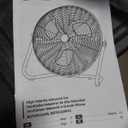 Amazon Basics 18" High Velocity Industrial Floor Fan with 3 Speeds, Powerful Airflow, Air Circulator, Tilt Head, ETL-Listed Safety Compliance, Metal Housing/ Blades, for Commercial Space 100W, Black
