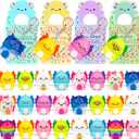 Gralima Valentines Gifts for Kids, 24PCS Valentine's Day Cards for Kids Classroom with Axolotl Squishy Toys, Valentine Stress Relief Toys for Kids School Classroom Exchange Gift Party Prize