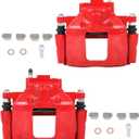 cciyu Front Left & Right Brake Calipers Assembly w/Bracket 18B5044 18B5045 For Chrysler 2008-2012,For Dodge 2007-2012,For Jeep 2007-2012,For Ram 2012,For Volkswagen 2009-2012