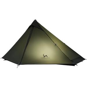 TOMOUNT Ultralight Trekking Pole Tent for 1-2 Person,Lightweight Backpacking Tent,Waterproof Windproof Tents for Climbing,Camping,Hiking,Trekking