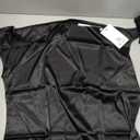 VIDUSSA Off Shoulder Tops for Women - Silk Satin Blouse Dressy Casual Short Sleeve Ruched Asymmetrical Summer Shirts (XX-Large, Black)