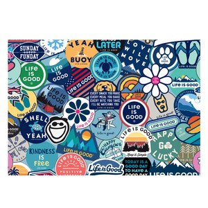 Sticker Collage - Scratch and Dent - 300 Piece Jigsaw Puzzle by Buffalo Games Sticker Collage - Scratch and Dent - 300 Piece Jigsaw Puzzle by Buffalo Games