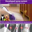 Mops for Floor Cleaning Wet Spray Mop with 14 oz Refillable Bottle and 3 Washable Microfiber Pads Home or Commercial Use Dry Wet Flat Mop for Hardwood Laminate Wood Ceramic
