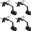 BQLZR 4pcs Vintage Snare Drum Damper Muffler Silencer Tone Control Black Fit Modern 145x65mm for 12inch,14inch,16inch snare drums