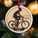 I'd Rather Be Cycling - Gone Cycling Ceramic Hanging Ornament - Cross Country, Cycling Christmas Ornament 2025, Cycling Home Decor (C10)