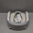 Potty Training Seat w/Ladder (Gray) + Folding Travel Potty Seat (Gray)