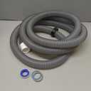 1 Pack 1 1/2 Pool Hose for Above Ground Pools 15ft Long Pool Pump Replacement Filter Hoses 1.5" EVA Swimming Pools Filter Hose for Filters Pumps, Saltwater Systems and Sand filters (Black)