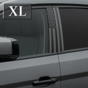2PCS XL B-Pillar Vinyl Wrap Set 12.6"23.6" (Cut-to-Fit), Waterproof Car B Pillar Sticker Decal, Door Window Pillar Decals, Gloss Vinyl Car Wrap for SUVs Trucks Vans Vehicle (Flag Classic)