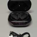 Helix True Wireless Open-Ear Earbuds with LCD Display Charging Case, Black