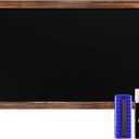 HBCY Creations 11" X 17" Torched Brown Solid Wood Frame Wall Chalkboard, Magnetic Surface, Home Dcor, Restaurant & Caf Menus, Blackboard, Includes Chalk, Eraser & Hanging Hardware