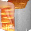 Under Desk Heater, Electric Foot Warmer for Office & Home, Portable Space Heater with Heated Floor Mat, Quiet Foot heater with Thermostat and Timer, Radiant Heater Indoor Use for Foot/Leg UEMUSI (Without Top Cover)