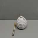 Mud Pie Honey Pot Serving Set, White